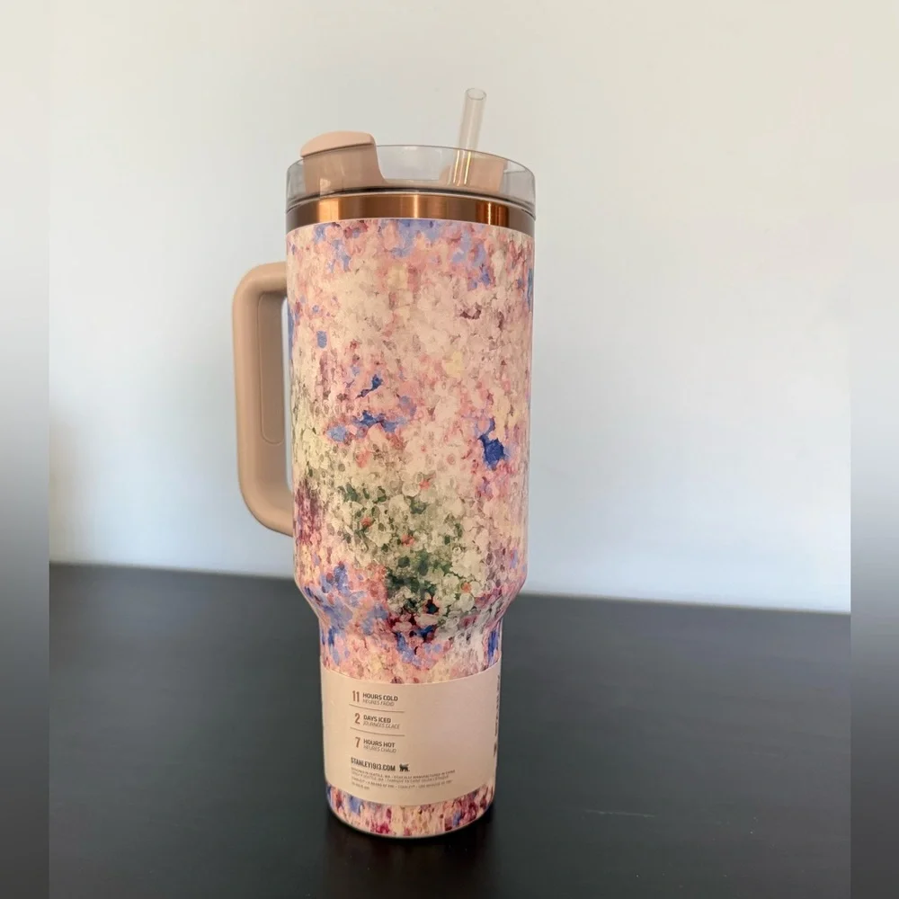 Stanley Quencher H2.0 Tumbler + Calia - Olive Eden, Spring Floral Tumbler, NEW - Picture 3 of 5